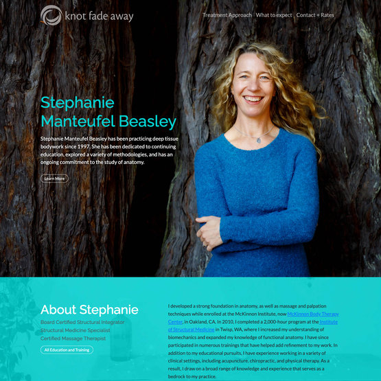 Knot Fade Away web design